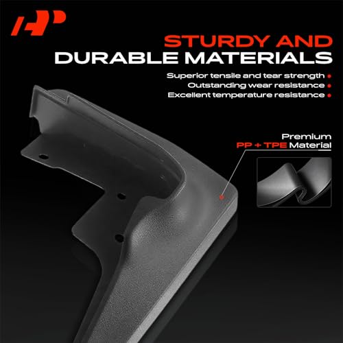 Image of A-Premium Mud Flaps Compatible with Mercedes-Benz | for Mercedes-Benz GLC250 /GLC300 /GLC350e, No Drilling Required Mud Guards with Hardware Accessories, Set of 4 Front and Rear