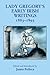 Early Irish Writings 1882-1893: 16 (The Coole Edition of Lady Gregory's Writings)