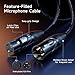 Cable Matters 2-Pack Premium XLR to XLR Cables - 10ft, Male to Female Microphone Cable, Oxygen-Free Copper (OFC) Mic Cord, Black