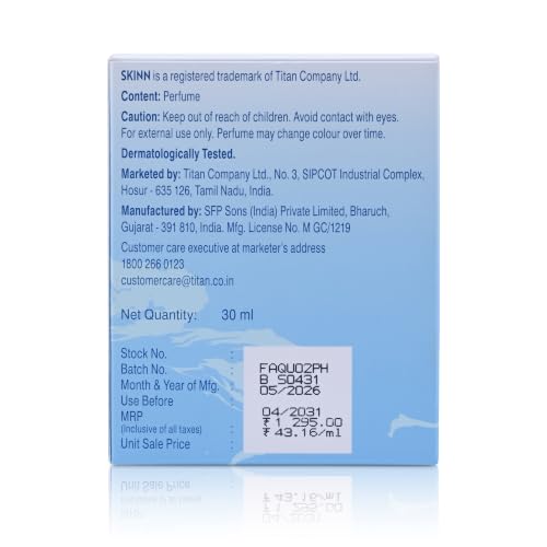 Image of Skinn Amalfi Riviera Unisex Eau de Parfum 30ml