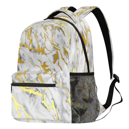 Sac à dos texturé haut de gamme au design marbre élégant et finitions soignées pour adulte