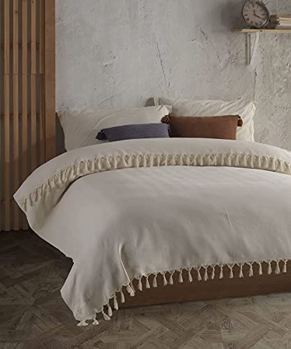 BOHORIA® XXL Tulum 床罩 100% Oeko-Tex® 棉 超大图案双面床罩 200 x 230 厘米（200 x 230 厘米，天然棉）