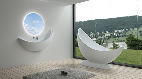 WolkeSieben WS-BT-V3M-M Bathtub, Matte White