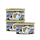 ABRO Car Air Fresheners: Canned, Spill Proof Airfreshener for Home, Office, or Car Accessories Interior, Up to 60 Days - 3Pck New Car Smell Ice Scent