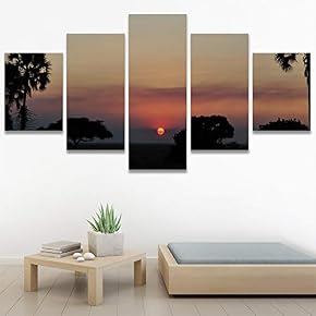 SIGNWIN 5 Panel Canvas Wall Art Setting in...