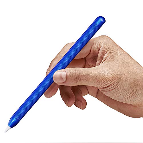 Case for Apple Pencil 2nd, Romozi Apple Pencil Case, Apple Pencil 2 Case, Plastic Pencil Cover and Sleeve for Apple Pencil 2, Non-Sticky Dust and Lint, Beautiful Colors, Will not Deform (Blue)