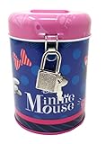 Dimensiones: 11 x 8 x 8 cm Theonoi Disney Minnie Mouse Niños – Hucha / Hucha / Cofre del tesoro / Hucha de metal – Regalo para niñas (Minnie 04)