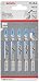Bosch Professional Bosch 2608631032 5 Lames de scie sauteuse pour Le métal T 218 A, Gris
