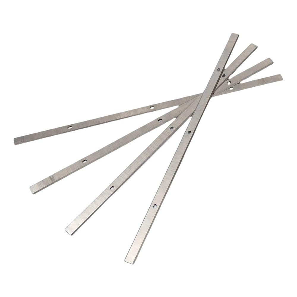 Juego de 4 cuchillas de cepilladora portátil HSS de 330 x 12 x 1,5 mm, de doble filo, for carpintería DH330 y DH316.