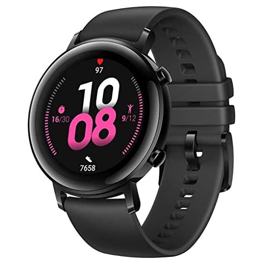 HUAWEI Watch GT 2(42mm) Montre connectée, Autonomie d'une semaine, GPS intégré, 15 Modes de Sport, Suivi du rythme cardiaque en temps réel, Tracker d'activité quotidien, Noir