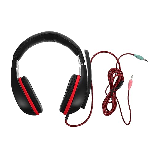 Hemobllo Cuffie Da Gioco Sovraurali Con Microfono Auricolari Stereo Per Ragazza e Viaggio Compatte e Leggere Senza Rumore