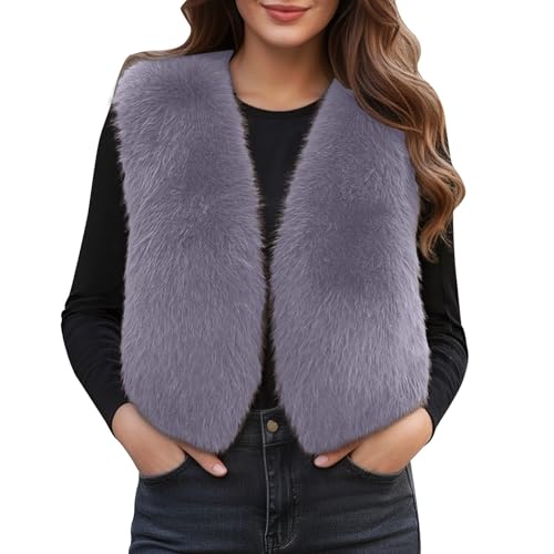 Chaqueta de invierno para mujer: chaleco de forro polar grueso ideal para oficina y vacaciones