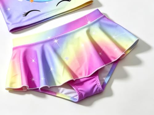 Image of Akokvlar Two Pieces Swimsuit Mermaid Bikinis Tankini Bathing Suit for Little Girls