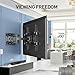 PERLESMITH TV Wall Bracket, for 37-85 Inch TVs up to 60kg, Swivel Tilt Extend TV Wall Mount, 55 65 inch Wall Brackets max VESA 600x400mm, PSPILFK1