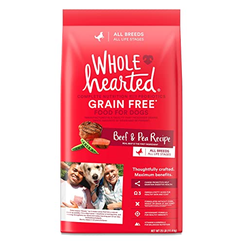 WholeHearted Grain Free All Life Stages Beef & Pea Formula Dry Dog...