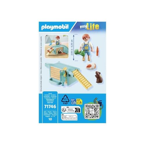 Enfant 2 Cochons D'inde Et Accessoires Playmobil La Boite - vue 9