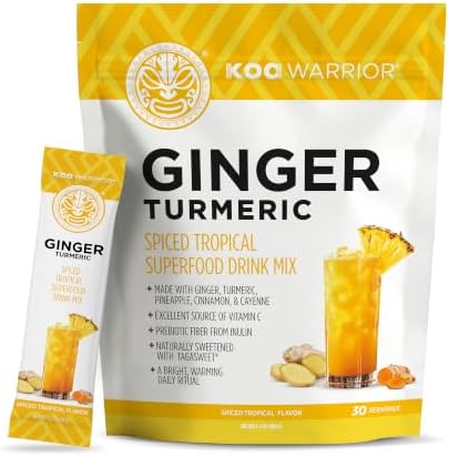 Ginger Turmeric Drink Mix Packets, 30 Packets