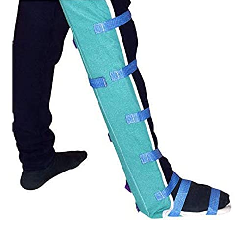 Attelle de jambe complète pour immobilisation du genou droite