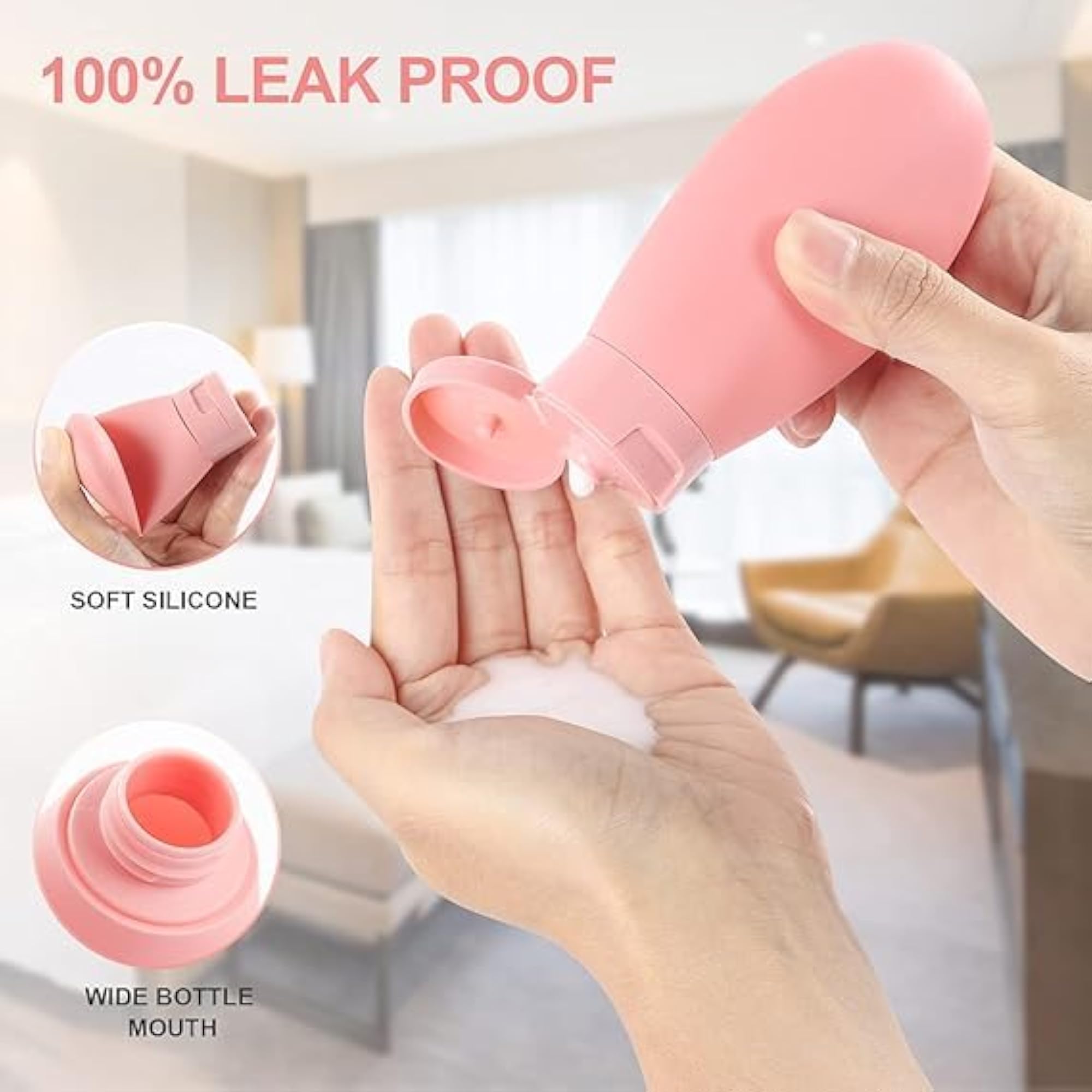 11 Pcs Travel Bottles Kit for Toiletries, Leak Proof