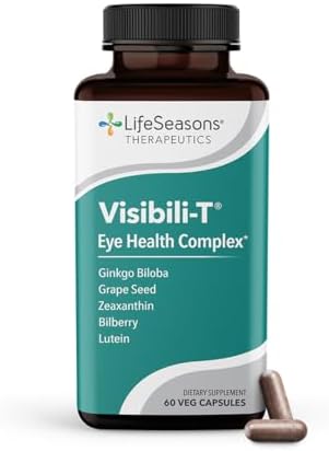 Visibili-T - Eye Health & Vision Support Supplement - Lutein, Chromium, Carrot Root, Bilberry, Ginkgo Biloba, Grape Seed Extract, Lycopene, Zeaxanthin & Vitamin A - 60 Capsules