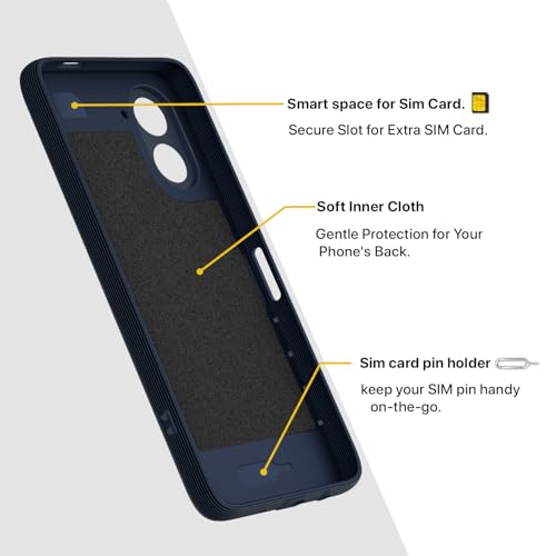 Image of Pikkme Back Cover for Redmi A7 Camera Protection 3D Hexa Cube Design Silicone Protective Bumper Case (Blue)