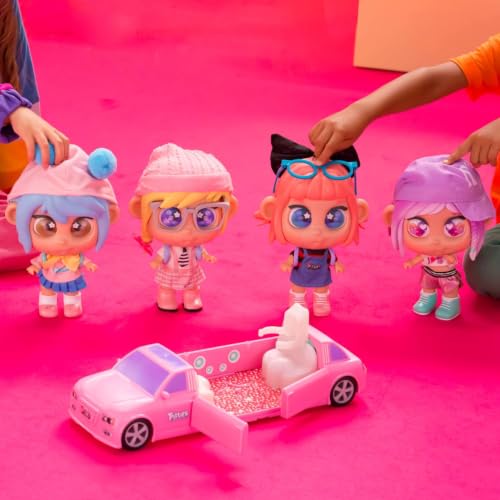 Trotties, Lucy, Ville Londres, Poupée voyageuse Issue de la série animée, Yeux Emojis, Sac à Dos et Carte, Jouets pour Enfants à partir de 3 Ans, GIOCHI PREZIOSI, TFT02 – vue 3