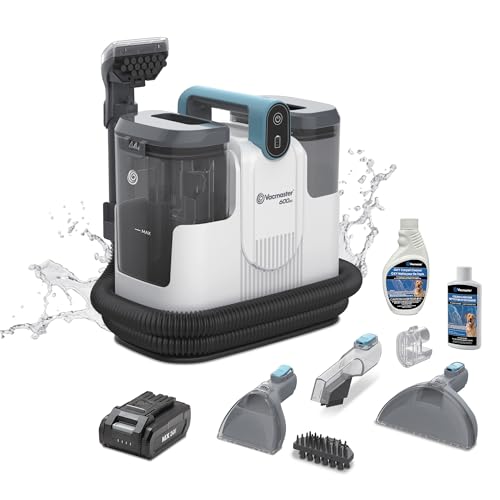 Image of Vacmaster 600 Series 24V Cordless Portable Carpet & Upholstery Spot Cleaner Machine, 16Kpa Power Suction, with Hose Cleaning Tool and Versatile Tools for Pets, Area Rugs & Couches - DSCC2401 0101
