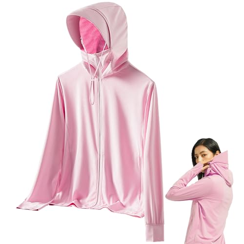 Catálogo para Comprar On-line Sudaderas con capucha de deporte para Mujer más recomendados. 47 Chaqueta Mujer de Protección Solar, Ropa Deportiva Anti UV, Jacket con Cierre y Visera Desmontable, UPF50+ Ice Silk Encapuchada Ligera Secado, Sudadera Anti Calor para Ejercicio...