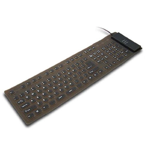 Ruilogod �O���[ �t���L�V�u�� �V���R�� USB PS/2 PC �L�[�{�[�h 108�L�[ �r�X�^(id:04 2c6 39 a59 fd9