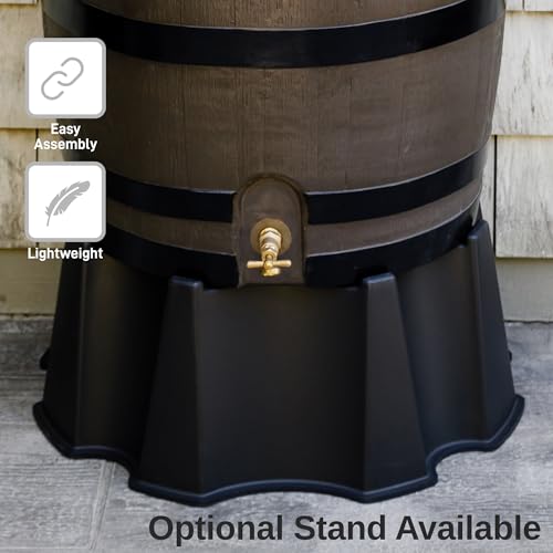 image for RTS Home Accents 50-Gallon Rain Barrel, Flat Back Rain Water Collectio
