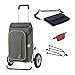 Produktbild Andersen Einkaufstrolley Royal XXL luftbereift mit Fahrrad-Anhängerkupplung und 56 Liter Einkaufstasche Toto grau mit Kühlfach,extra Laptoptasche