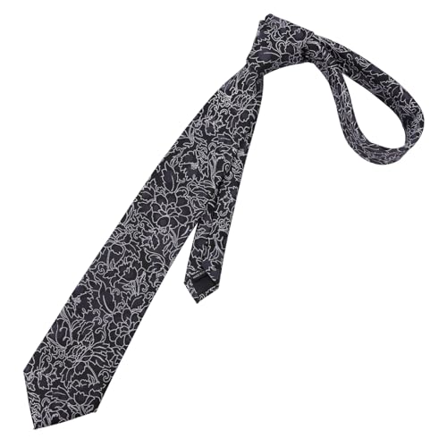 Image of Alizeal Mens 3.15'' Light Color Rustic Tie Handkerchief | with Flower Printed Handkerchief for Wedding Business Daily Wear