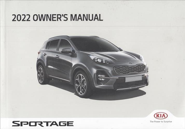 Cover of the 2022 Kia Sportage Owner's Manual, featuring a grey 2022 Kia Sportage SUV on a white background with '2022 OWNER'S MANUAL' at the top and 'SPORTAGE' and the Kia logo at the bottom.