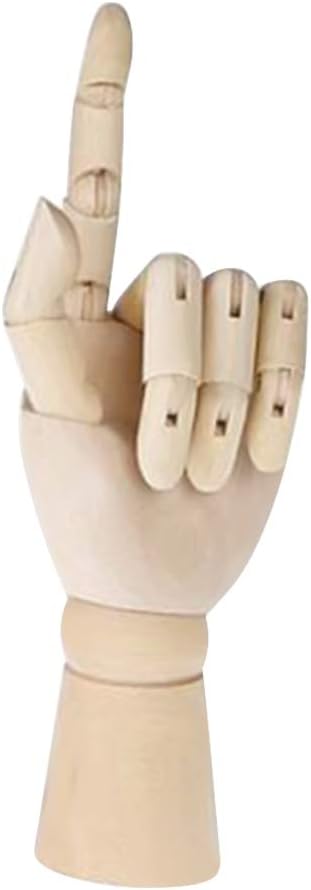 Artist Sketching Aid Wooden 8 inch Joineted Manikin Free Pose Mannequin Figure for Drawing, Sketching, Painting, Home Office Decoration