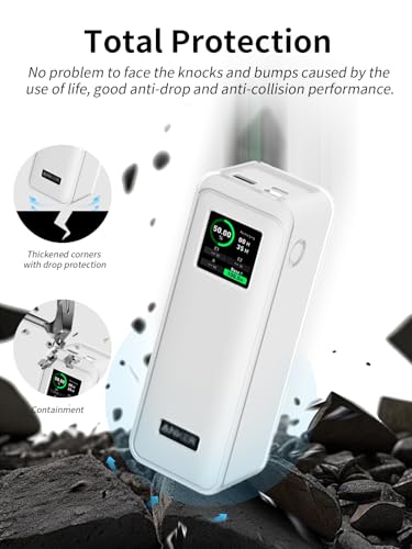 Anker Prime 27650 mAh (250 W) Power Bank siliconen beschermhoes, stootvast, anti-kras, anti-slip design, wasbaar, comfortabel vast te houden, transparant - Afbeelding 6