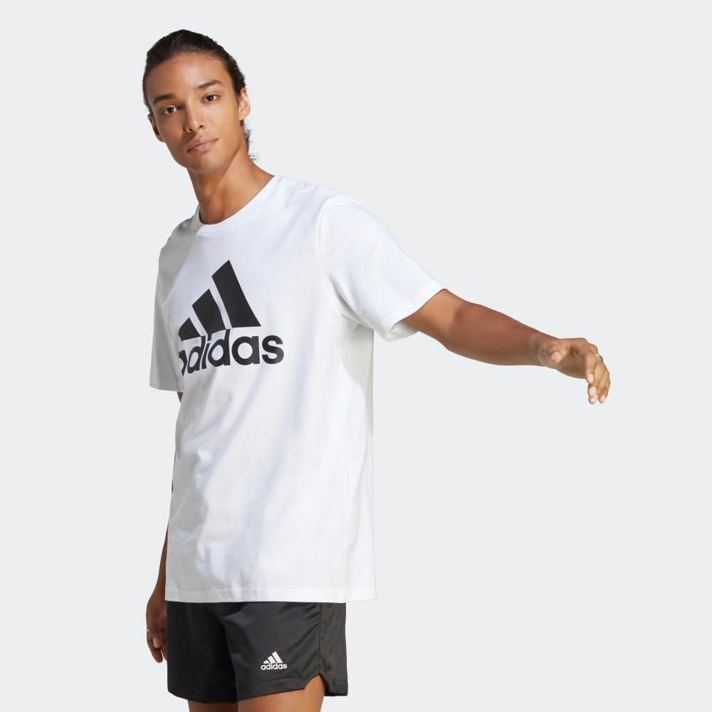 adidas Men's Essentials Single Jersey 3-Stripes T-Shirt - Image 2