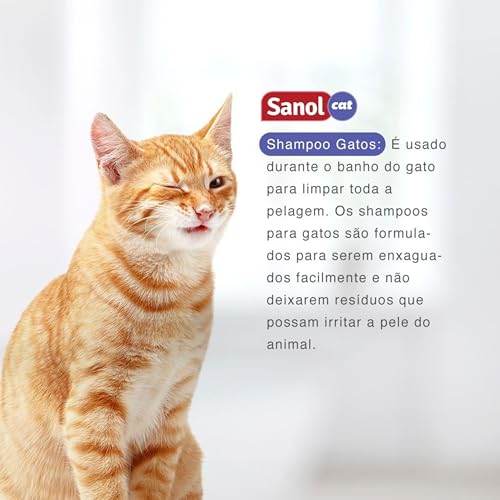 Sanol Dog Shampoo De Pêlos Para Gatos 500 Ml Roxo