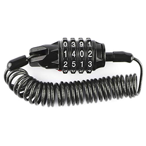 Preisvergleich Produktbild Mbaksäck Lock Zahlenschloss mit Kabel für Gepäck, Koffer, Rucksack, Fahrradhelm, multifunktional