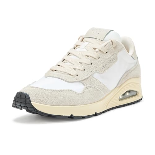 Baskets Skechers UNO Vintage DayZ homme blanches sneakers confort amorti taille 46
