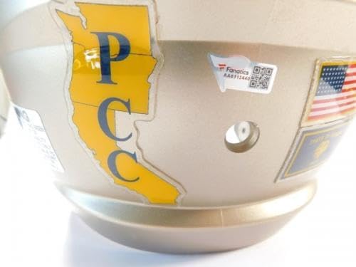 2016 Oregon Ducks Team Used Riddell Football Helmet 1916 Throwback Spring Game - Unsigned NFL Game Used Helmets