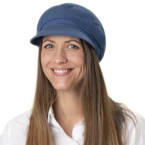 Seeberger Azalee Ballonmütze Damencap Newsboy-Mütze Balloncap Baumwollcap Sommercap Damen - mit Schirm, Futter Sommer Frühling-Sommer - One Size Bordeaux