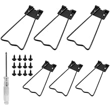 Murtenze 6 Pcs Easel Back, 3.34" Iron Picture Frame Easel Back - Reliable Photo Frame Stand with Screws & Screwsdriver for Crafts and Art Frames Black
