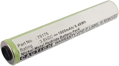 Synergy Digital Batería de linterna, compatible con Streamlight PolyStinger LED HAZ-LO linterna, (Ni-MH, 3.6V, 1800 mAh), ultra alta capacidad,