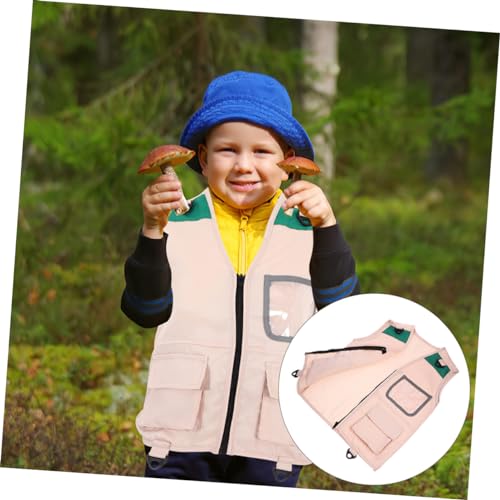2pcs Boy Girl Cosplay Explorer Vest for Outdoor Adventures Comfortable and Breathable for Festivals and Stage for Young Adventurers4