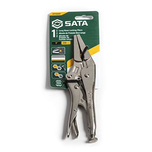 Sata 9" Long Nose Locking Pliers - St71302 #TOP1
