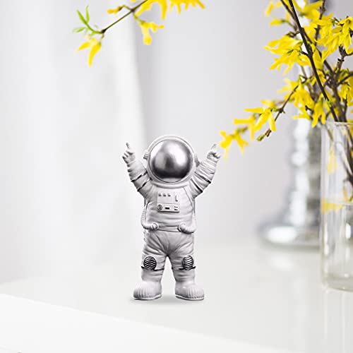 Homozy Astronauti Em Miniatura Ornamento Escultura Presentes De Decorativo, Silver Victory Tamanho R
