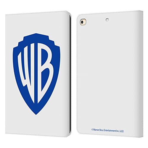 Étui portefeuille iPad 9.7 Warner Bros. Shield Blanc en cuir par Head Case Designs