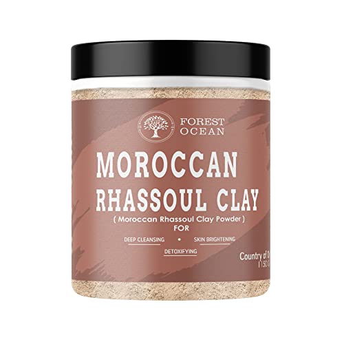 Image of Forest Ocean 100% Natural Moroccan Rhassoul Clay Powder For Black Heads, Acne, Pores, Blemishes And All Type Of Skin Care & Hair Care - 150g