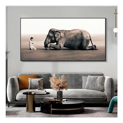 Décoration murale toile peinture art affiche impression éléphant image animale
