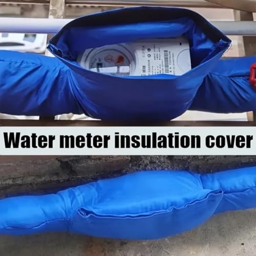 Housses d'isolation épaisses pour compteur d'eau, tuyau en coton pour l'hiver avec manchon de protection contre le gel, veste de robinet d'extérieur et boucliers de plomberie pour tuyaux de jardin, – vue 5